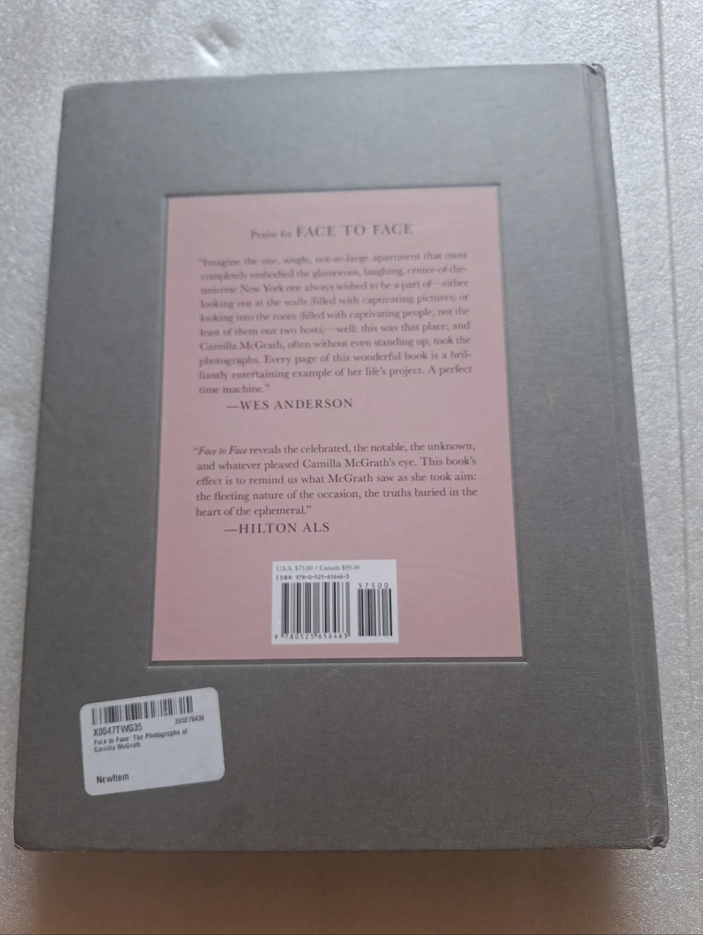 Face to Face: The Photographs of Camilla McGrath (Hardcover, 2020)